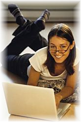 Student at Computer